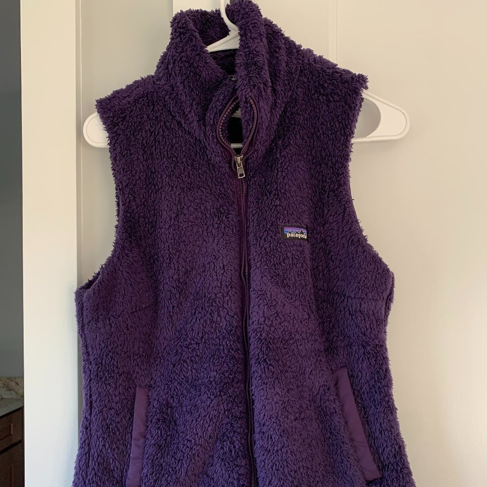 patagonia purple fleece vest